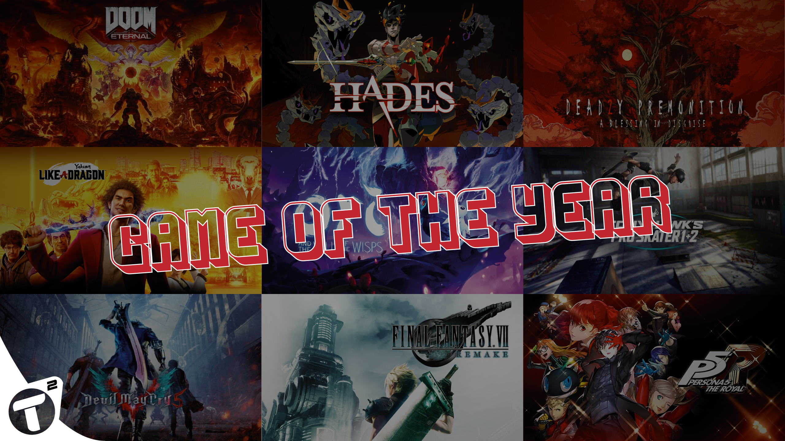 A collage of several popular games with the words "Game of the Year" overlaid