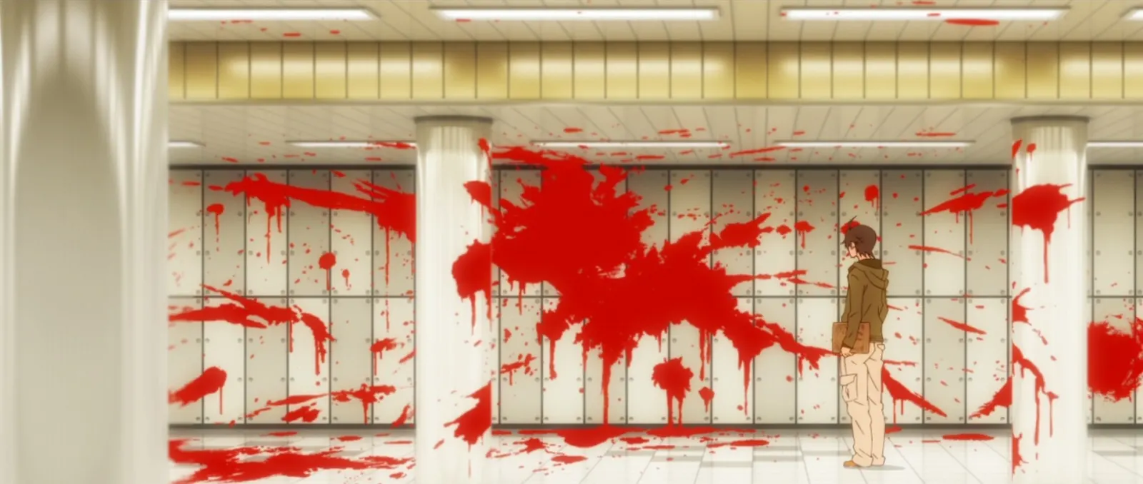 If you ever find yourself in a subway station that looks like this, don’t be like Araragi - just run away.