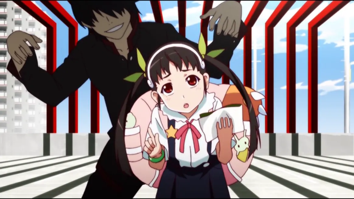 Mayoi in danger. This show is fully aware of how problematic Araragi’s behaviour is and I don’t know how to take that.