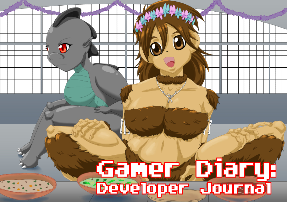 Gamer Diary Developer Journal picture of a dragon girl