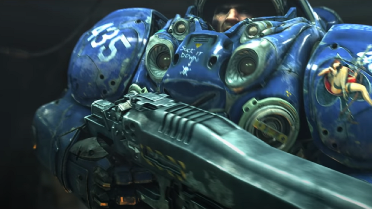 Tychus Findlay from the teaser trailer for StarCraft II: Wings of Liberty