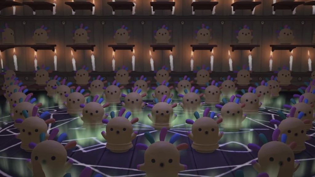 A roomful of squeakoids on Animal Crossing: New Horizons