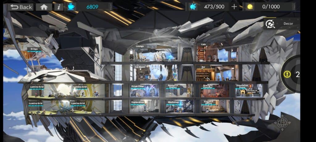Inside the Colossus, with almost everything maxed out.