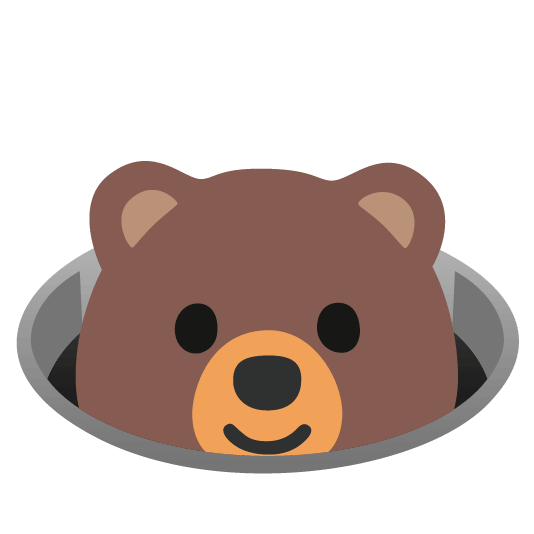 bear in hole