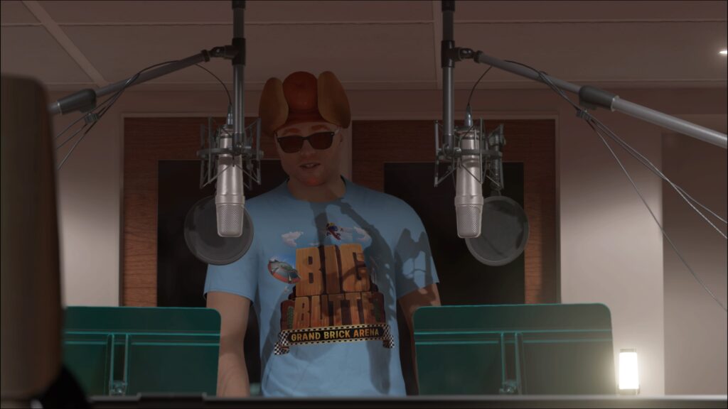 MyPlayer in the booth during the Music questline of NBA2K23
